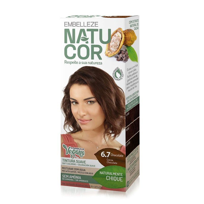 Natucor Chocolate 6.7 Vegan Coloration Kit