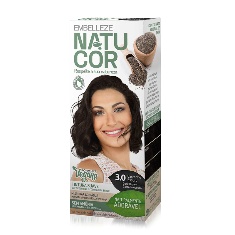 Natucor Dark Brown 3.0 Vegan Coloration Kit