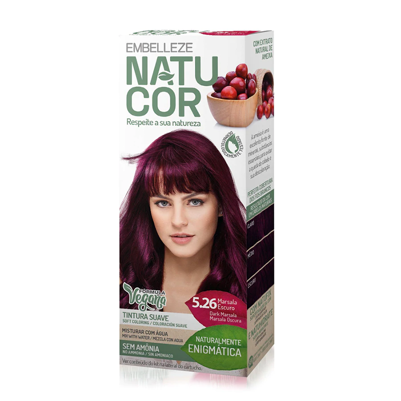 Natucor Marsala 5.26 Vegan Coloration Kit